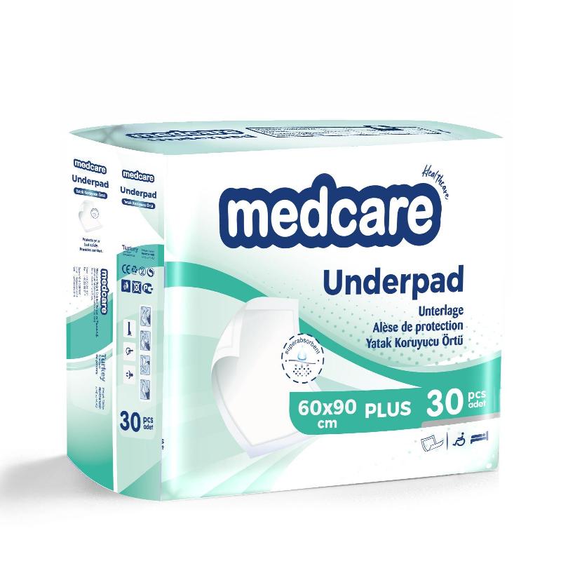 Одноразові пелюшки 90х60 ТМ Medcare